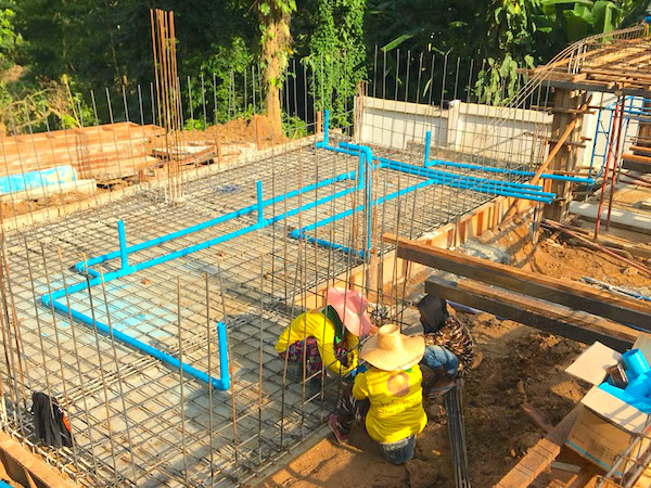 Starting to build a house